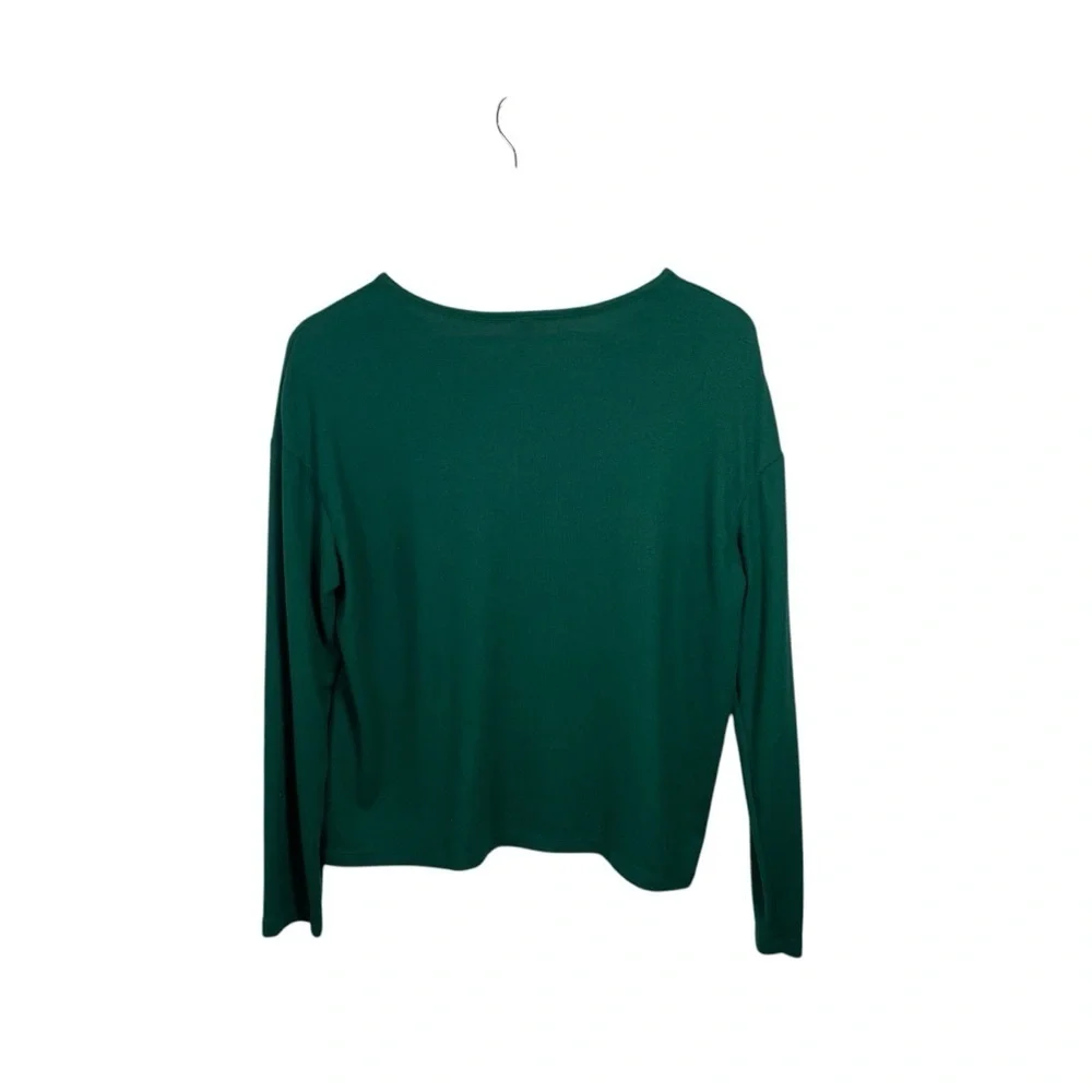 Stars Above Women’s Cozy Henley Pajama Set in Green Size M